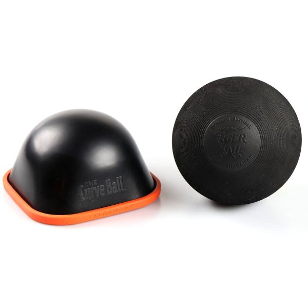 The Back Muscle Care Kit Featuring The Curve Ball Stationary Foam Roller and The Tiger Ball 5.0 Foam Roller Ball to work out muscle knots and relieve sore muscles in the back, shoulders, glutes, and other hard-to-reach muscles.