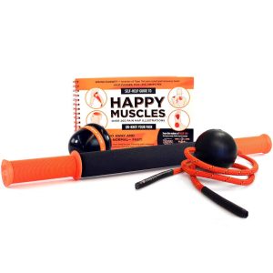 The Happy Muscles Kit plus 18" includes 4 amazing tools to massage your body from head to toe, help relieve sore muscles, soothe stress and tension, and recover.