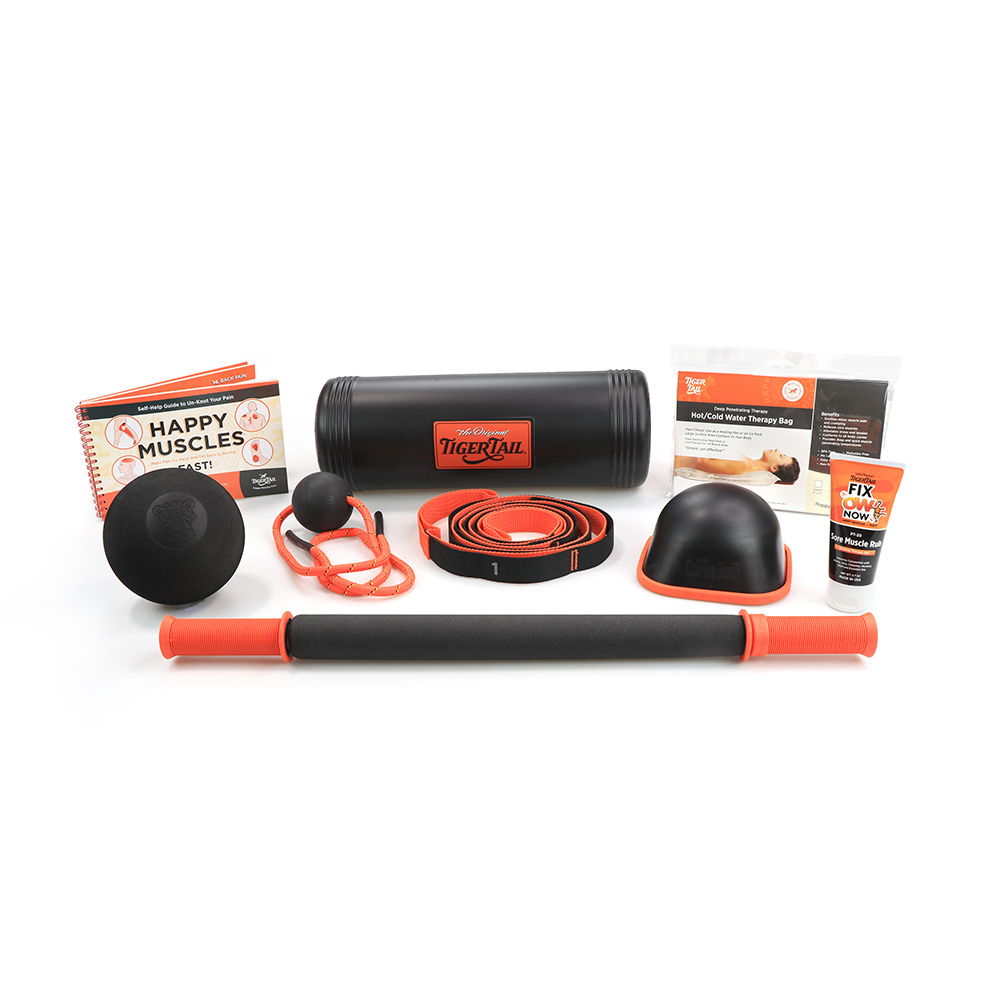 The Back Muscle Care Kit is a combination of amazing tools created to work out muscle knots and relieve sore muscles. These tools can be positioned to massage hard-to-reach muscles such as in the upper and lower back, shoulders, glutes, and many more.