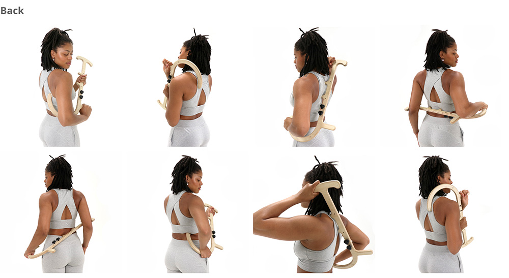 The Tiger Massage Hook is a great way to relieve back muscle