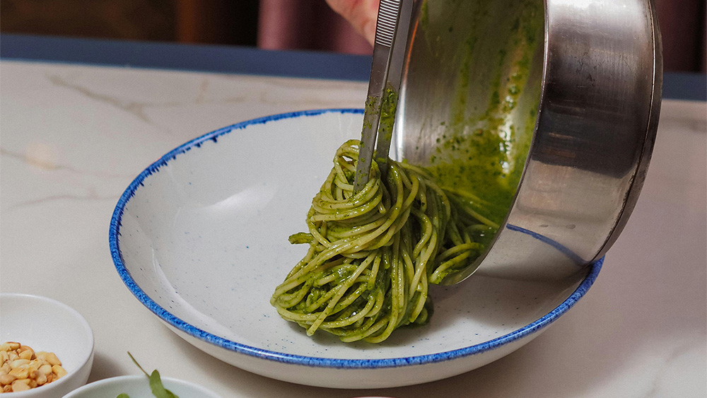 Zucchini Noodles with Pesto