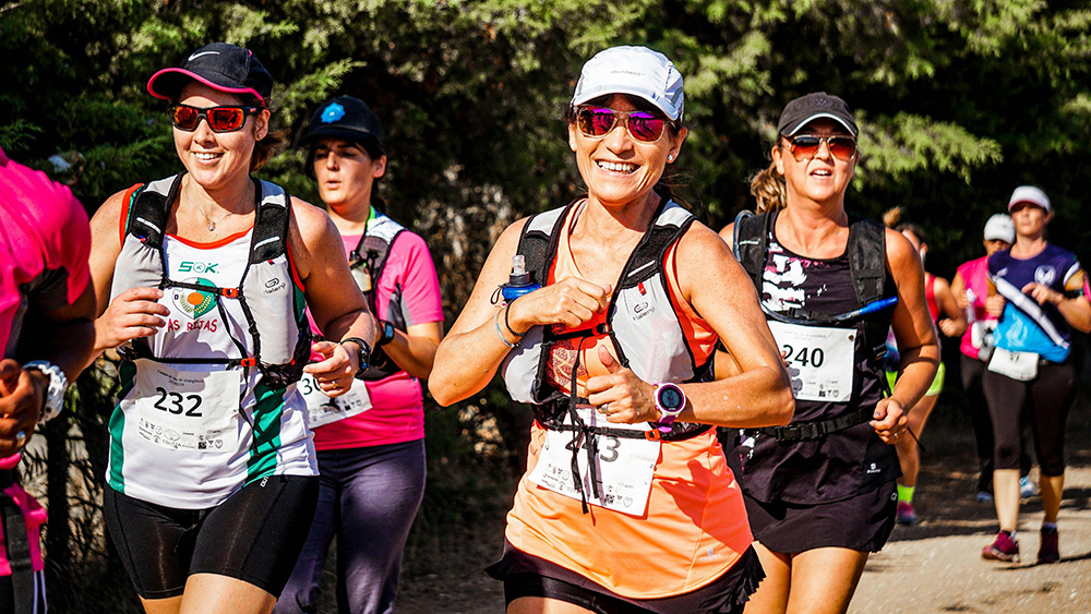 Group of people running