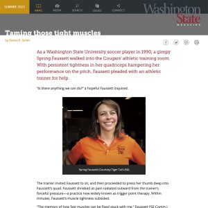 WSU Article Cover - Taming those tight muscles by Daniel P. Smith