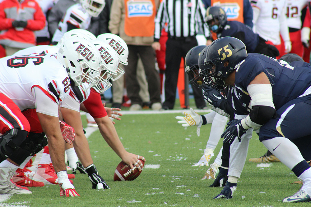 American Football Teams Face Off