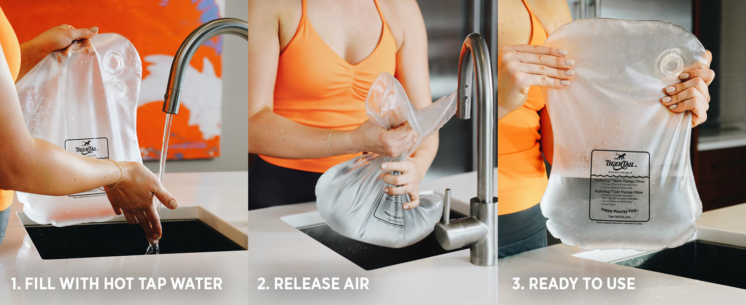 HydroHug Hot Water Therapy Pillow Instruction
