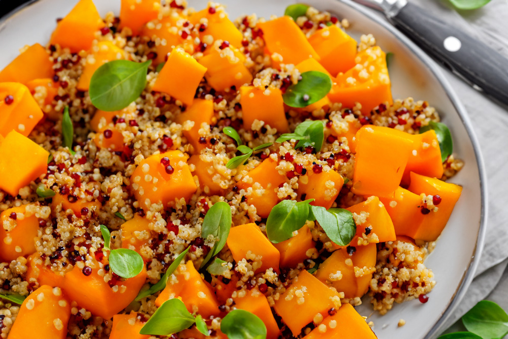 RoastedButternutSquash_QuinoaSalad_Web Roasted Butternut Squash Quinoa Salad