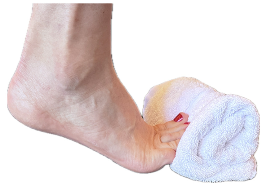 Foot Stretch with towel for Plantar Fasciitis Treatment