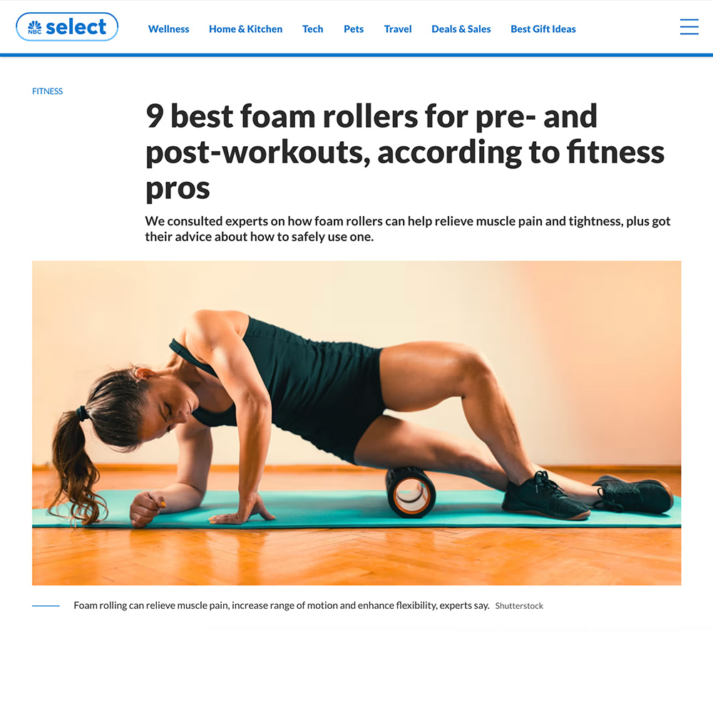 NBC Select 9 best foam rollers for pre- and post-workouts, according to fitness pros