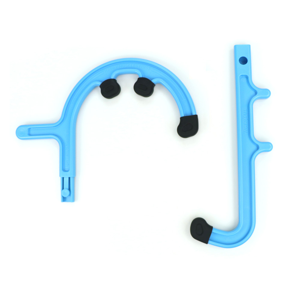 The Tiger Tail Tiger Cane Massage Hook can be easily disassembled into two pieces to fit most carry-ons.