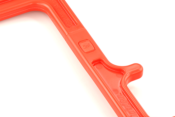 Tiger Cane Acupressure Massage Hook disassembles with one easy button for compact portability