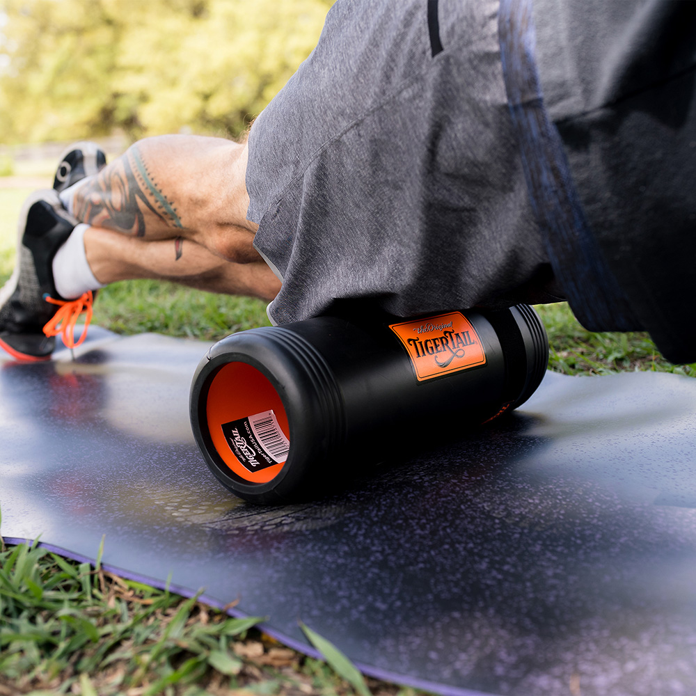 The Big One Foam Roller for massaging Quadriceps