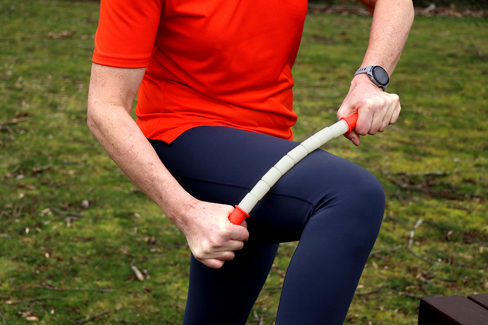 Bendable and Flexible Massage Stick with Marshmallow-shaped beads for Soothing Sore Muscles