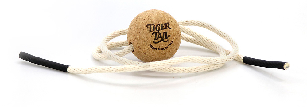 ReGreen Tiger Ball 2.6 Cork Massage-on-a-Rope