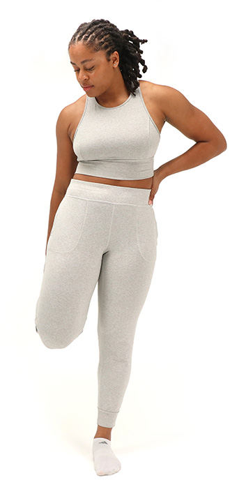 Standing Quad Stretch Front View