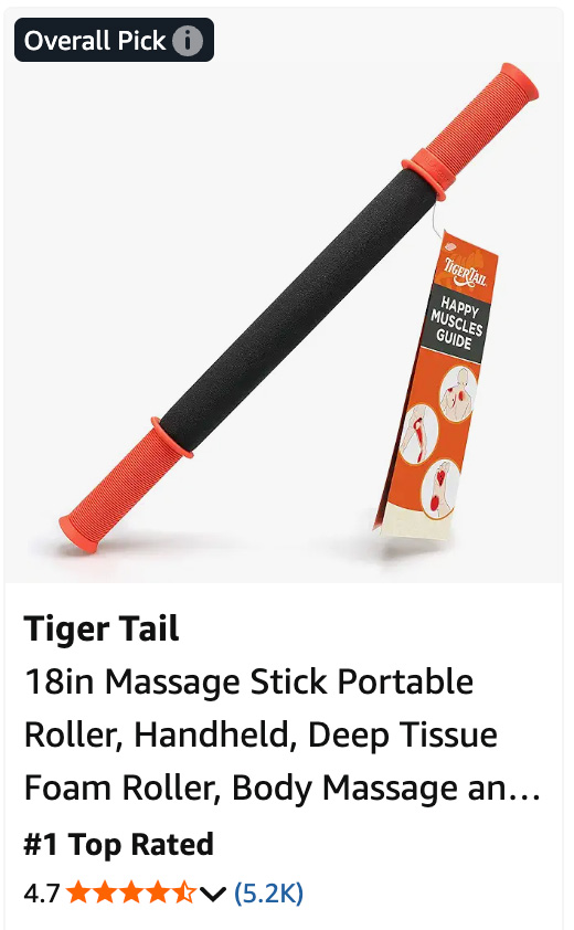 Tiger Tail 5 Stars on Amazon