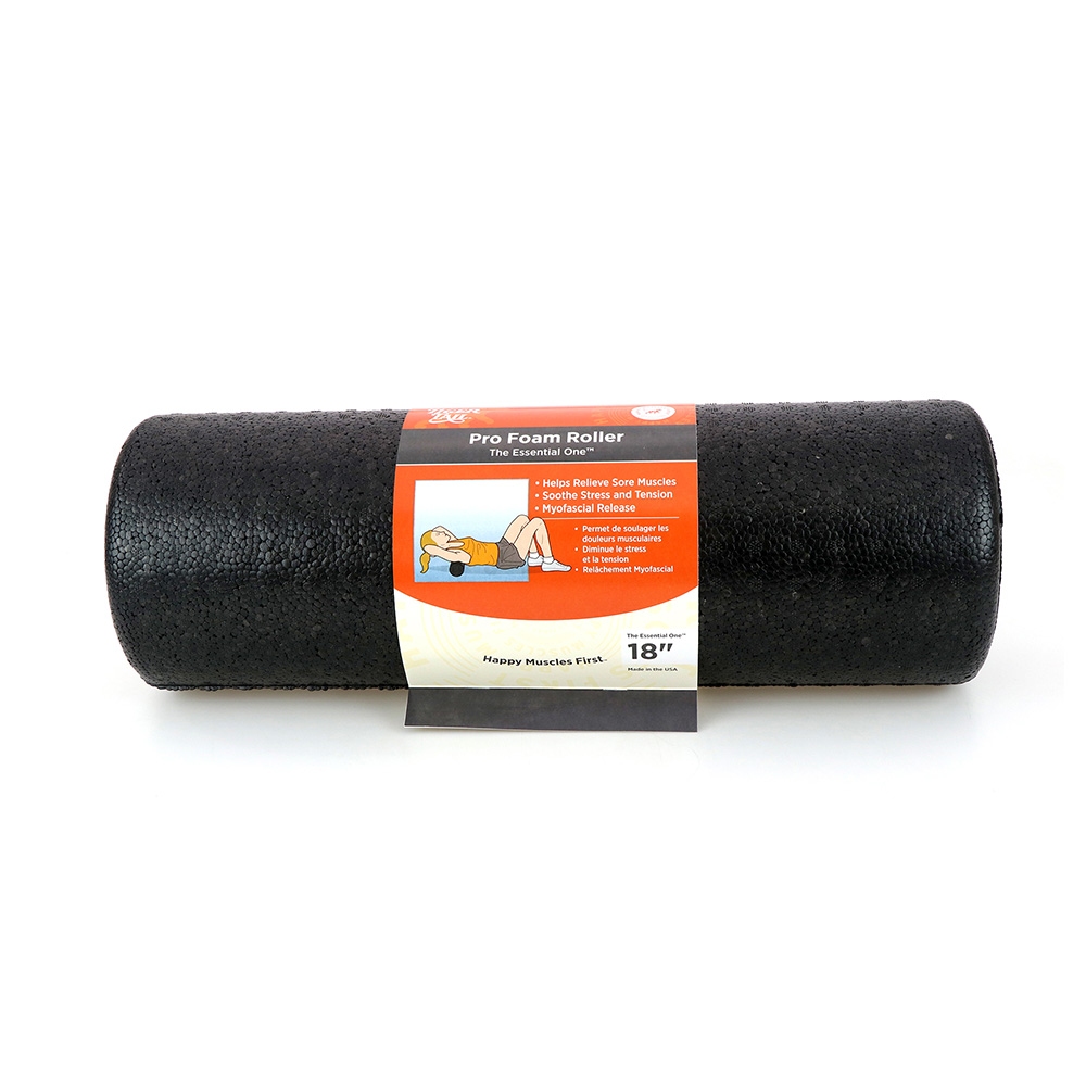 The Essential 18″ foam roller easily breaks up muscle knots and release muscle tightness.