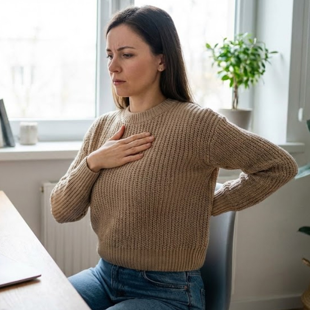 • Improve your posture: Sit upright, walk tall, and keep your core engaged. Good posture prevents unnecessary strain.