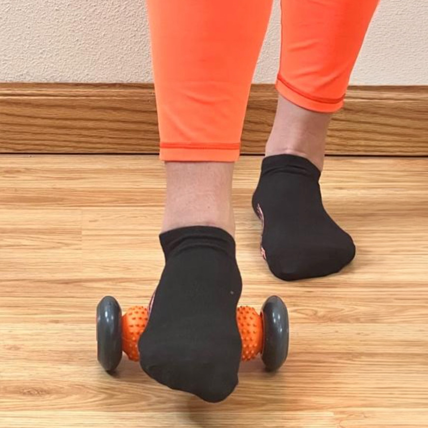 Tiger Footsie™ Foot Massage Roller. Perfect for tired feet and plantar fascia tension. Roll it under the arches to improve circulation, and ease soreness
