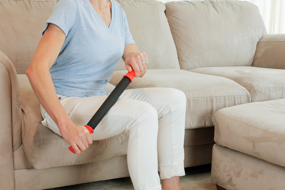 Tiger Tail handheld foam rollers are effective for long, controlled passes over the quads, hamstrings, calves, forearms, and upper back, especially when the user maintains steady pressure and relaxed breathing.