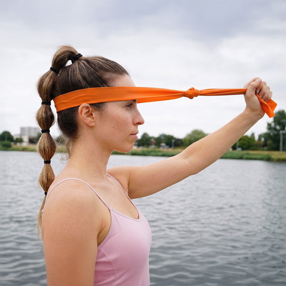 Resistance Band for Neck Stabilization and Neck Retraction Exercise
