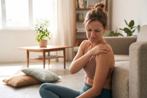 Shoulder Pain from muscle tightness can quietly build up from desk work or workouts long before it triggers an ache.