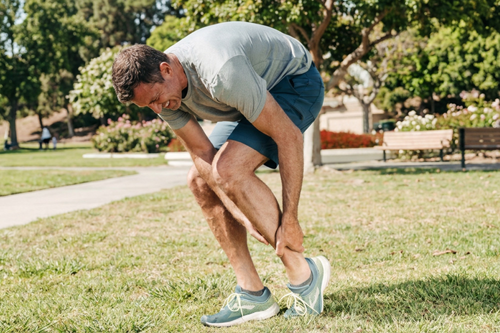 Calf pain muscle knots