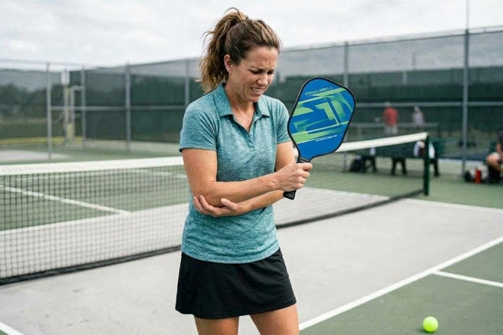 Say goodbye to "Pickleball Elbow" and post-match calf tightness with court-side myofascial release.